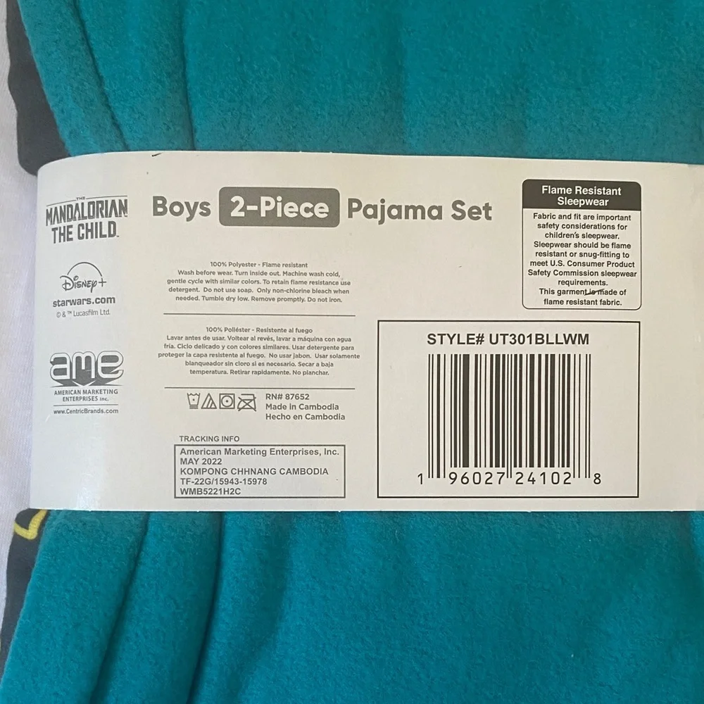 Star Wars Boys Pajama Set - Teal and Black